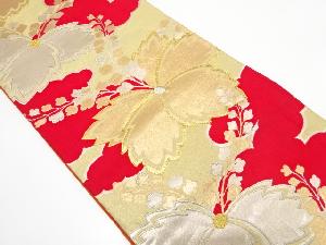 アンティーク　雲に桐模様　刺繍　袋帯（着用可）